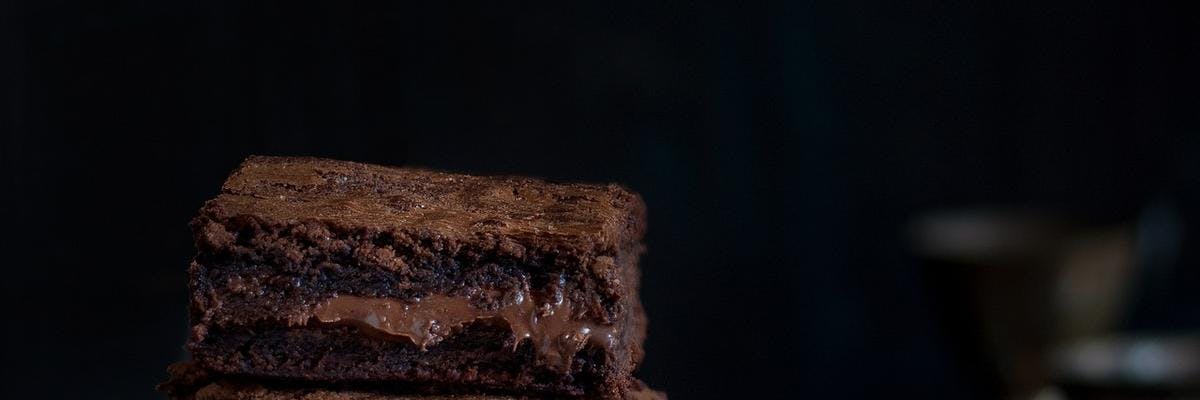 Chocolate Brownies with a Sticky Toffee Centre recipe