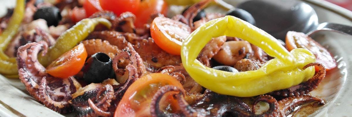 Mediterranean Medley with Slow-Cooked Octopus recipe