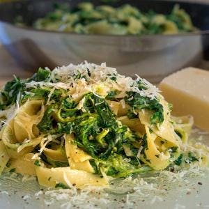 Spinach Tagliatelle with Parmesan