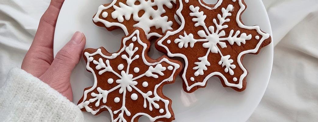 Gingerbread Snowflake Cookies recipe