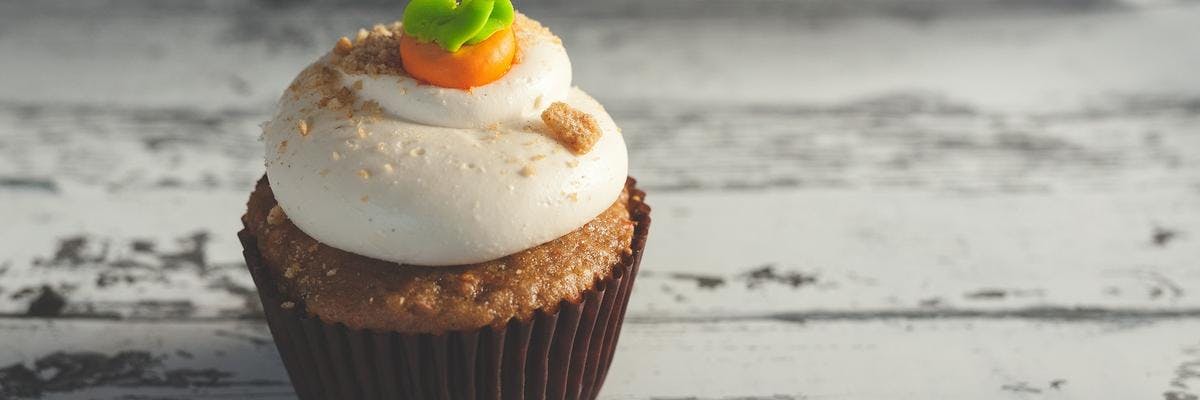 Carrot Cake Cupcakes with Whipped Meringue Frosting recipe