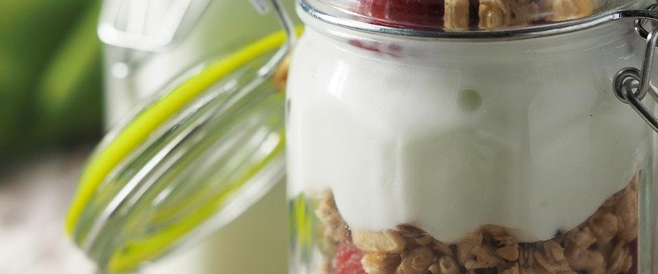 Creamy Yogurt Jars with Granola & Fresh Berries recipe