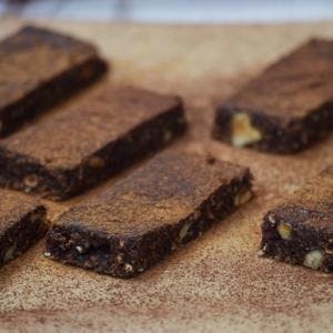 Homemade Dark Chocolate & Hazelnut Protein Bars