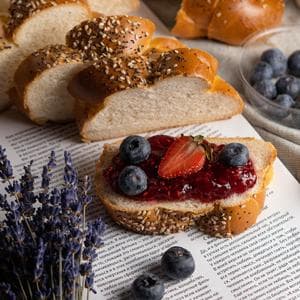 Sesame & Poppy Seed Brioche Loaf