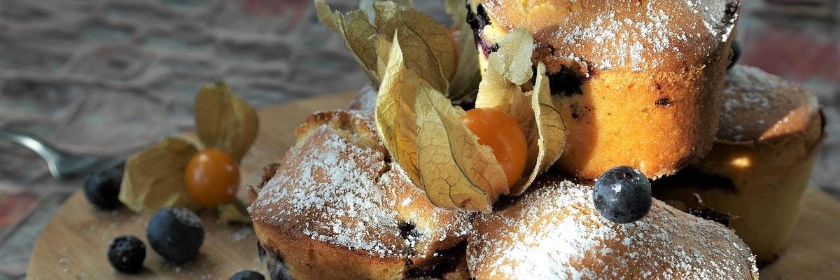 Physalis & Blueberry Muffins recipe
