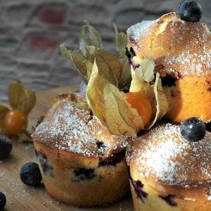 Physalis & Blueberry Muffins