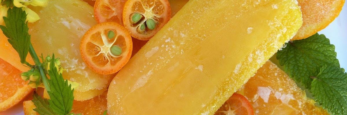 Kumquat & Orange Ice Lollies recipe