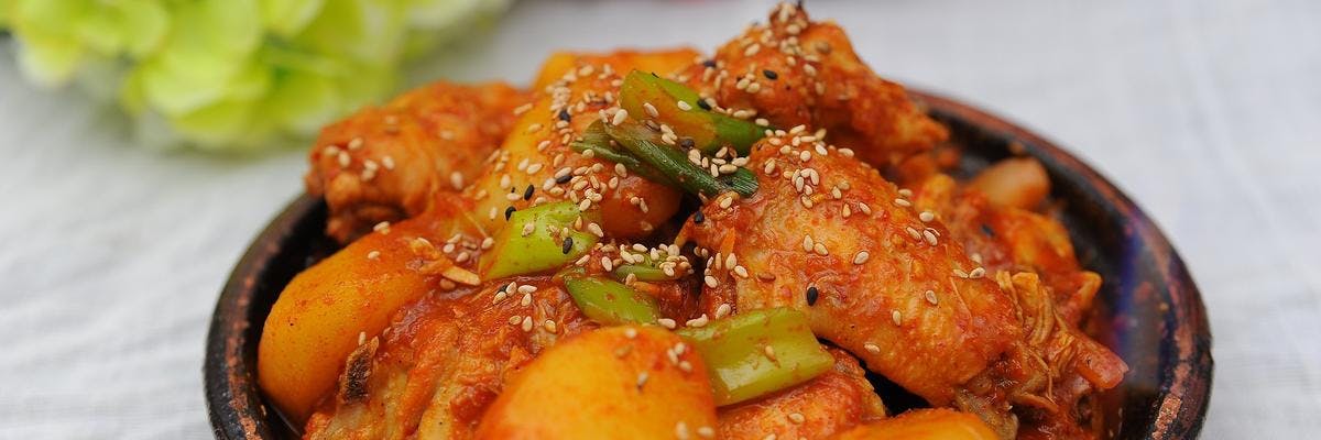 Dak Bokkeum Tang (Spicy Korean Chicken Stew) recipe
