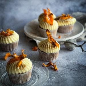 Spiced Mango Cupcakes with Buttercream Frosting