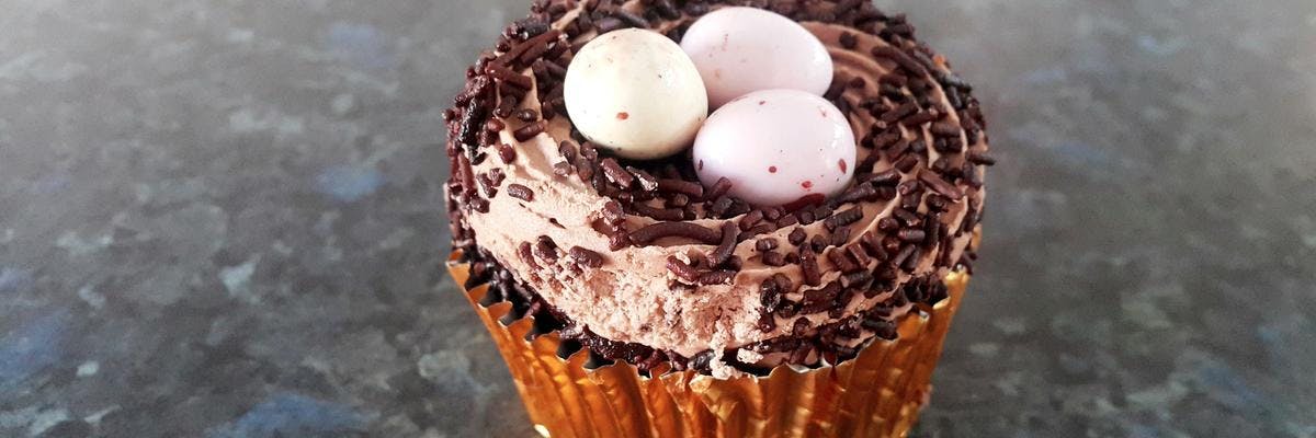 Double Chocolate Nest Cupcakes recipe