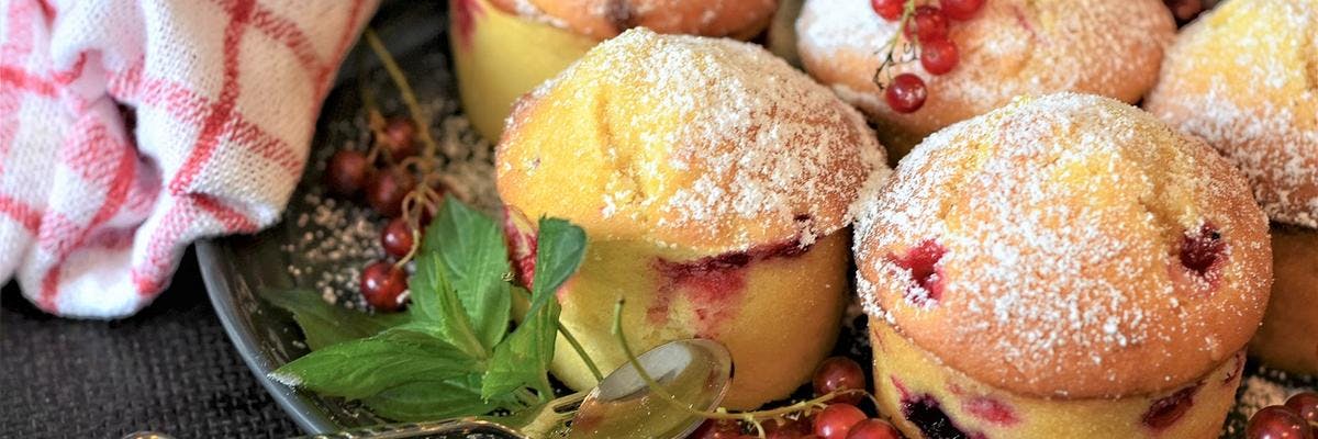 Lemon & Red Currant Muffins recipe