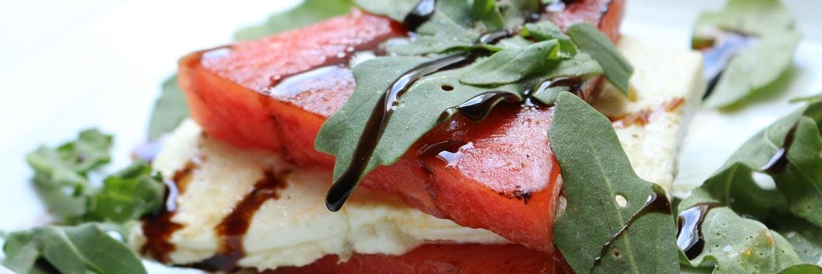 Creamy Mozzarella & Watermelon Sandwich with Rocket recipe