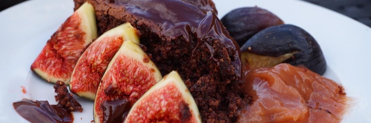 Sticky Fig Chocolate Cake recipe