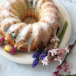 Luscious Lemon & Blueberry Bundt Cake