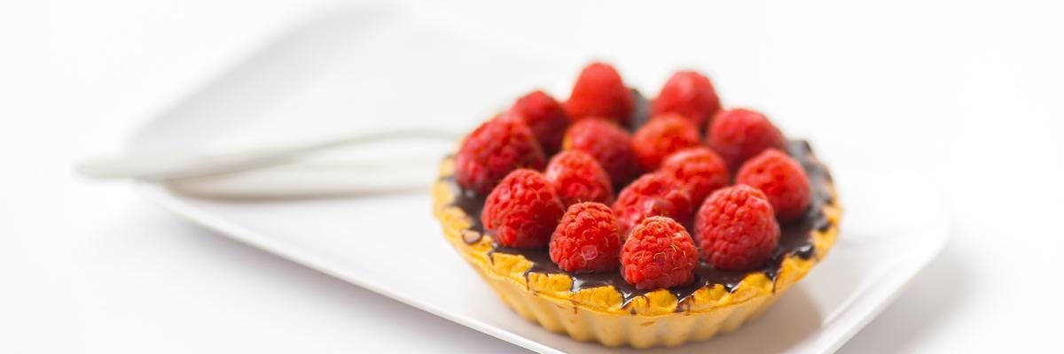 Mini Chocolate Tart with Fresh Raspberries recipe