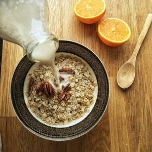 Vegan Porridge with Orange & Walnuts