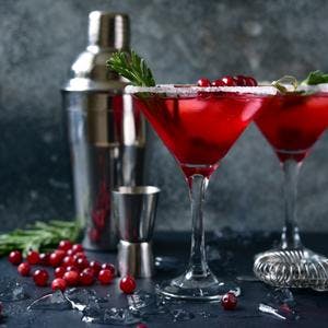 Red Current & Rosemary Martini