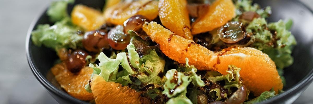 Citrus & Grape Side Salad with Balsamic Glaze recipe