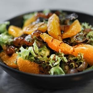 Citrus & Grape Side Salad with Balsamic Glaze