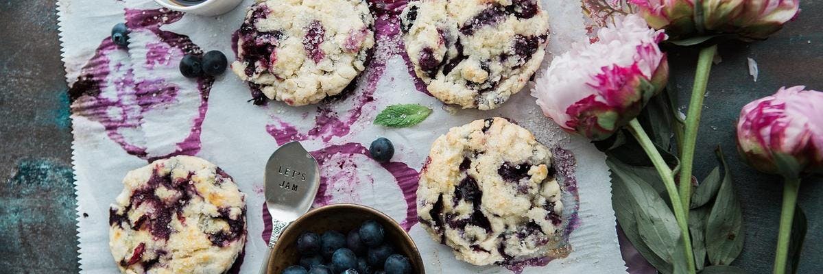Blueberry Shortbread Cookies recipe