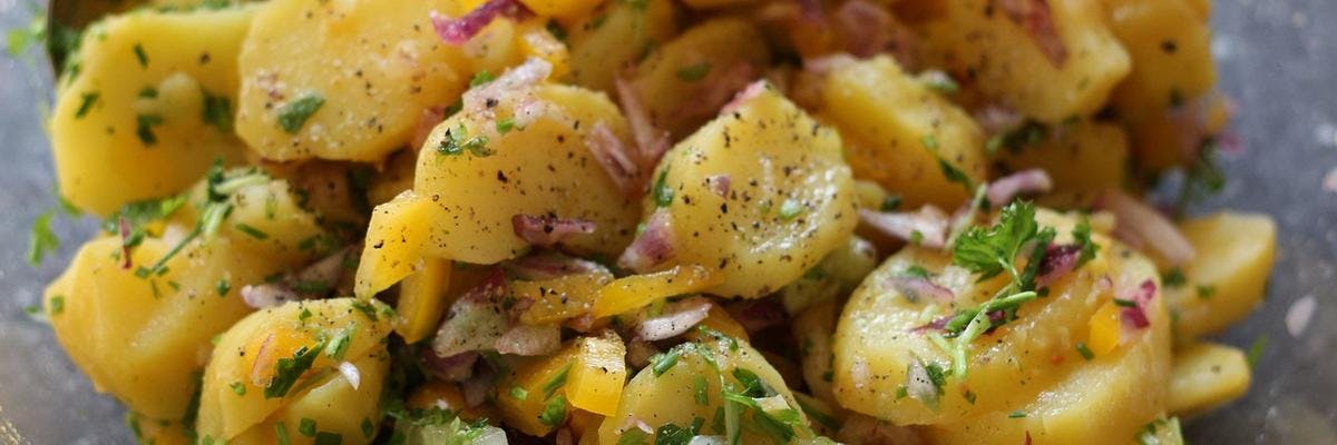 Fresh Tangy Potato Salad with Mango recipe