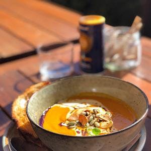 Spicy Roasted Pumpkin Soup