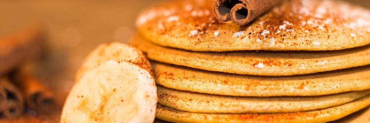 Sweet Cinnamon & Banana Pancakes recipe