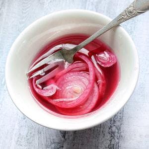 Basic Pink Pickled Onions