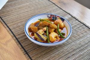 Spicy Aubergine & Shrimp Curry