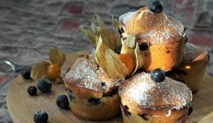 Physalis & Blueberry Muffins