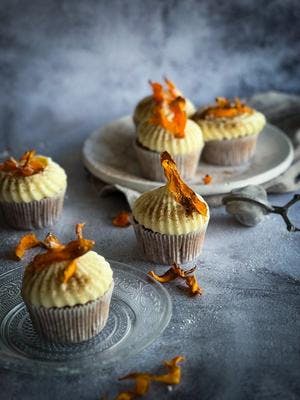 Spiced Mango Cupcakes with Buttercream Frosting