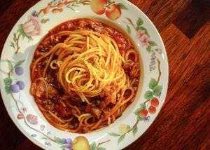 Vegan Tomato Spaghetti