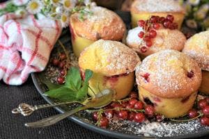Lemon & Red Currant Muffins