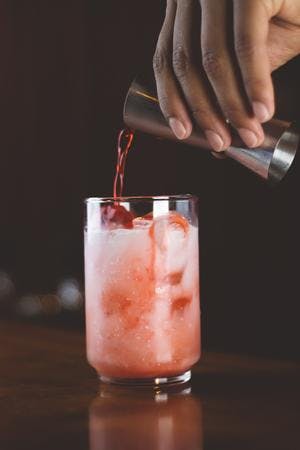 Strawberry Cream Tequila Cocktail