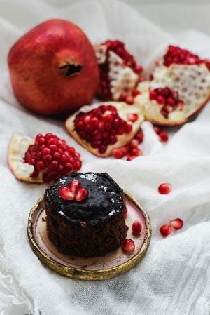 Dark Chocolate & Pomegranate Pudding